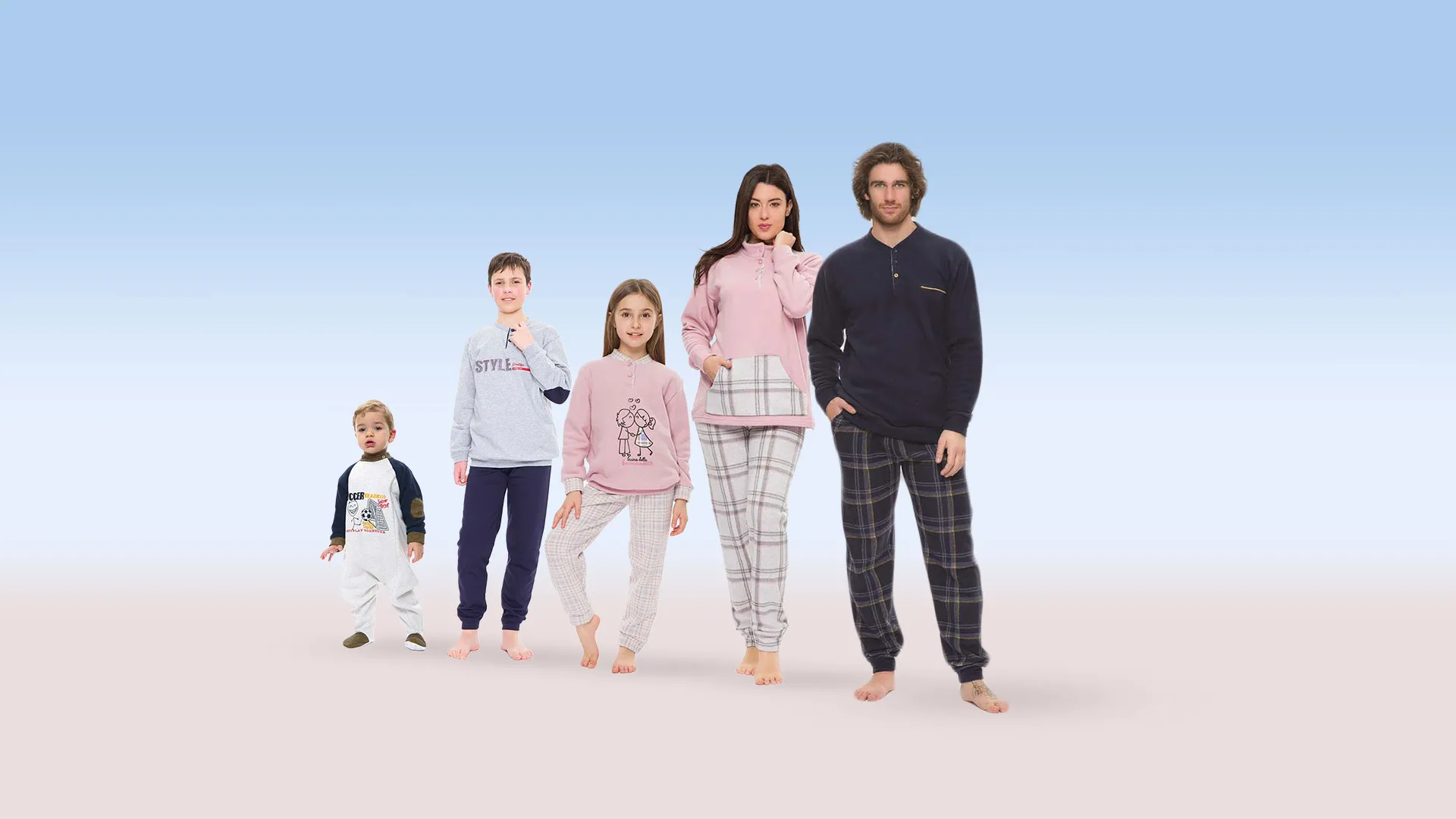 Gary - Pigiami uomo donna e bambino e bambina e neonati